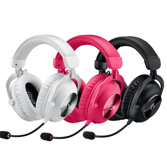 For Logitech G Pro X 2 Lightspeed Wireless Gaming Headset Dynamic Driver 7.1 Surround Sound Digital Display 30ms Delay 20+ Hours