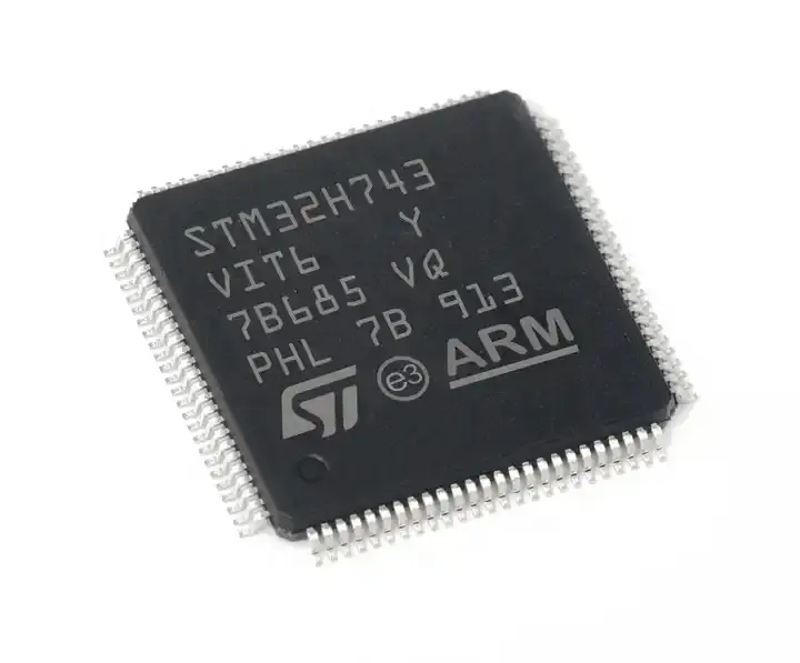 Original New STM32H743VIT6 LQFP100 IC MCU STM32H743VIT6TR integrated circuit STM32H7 Microcontroller chip 32BIT 2MB FLASH IC