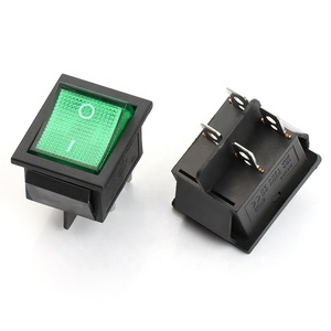 Kcd4 màu xanh lá cây Rocker chuyển 250VAC 16A 20A Rocker chuyển 4pin 2 vị trí ON-OFF thuyền Rocker chuyển đổi - Product Image 2