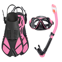 Adultes Dry Top Anti Buée Équipement de Plongée Ensemble de Tuba Palmes de Plongée Masque de Plongée Lunettes de Natation Palmes de Plongée