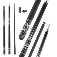 Cuessir Yüksek Kaliteli 12.5mm Karbon Fiber 1/2 Bölmeli Bilardo Istakası Paslanmaz Çelik Radyal Bağlantılı Akçaağaç Saplı Kılıf Dokuz Top 19oz