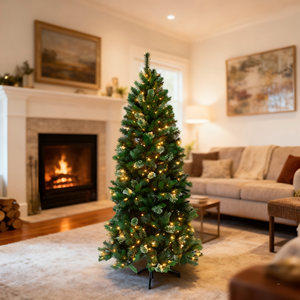 High-Quality PVC Christmas <b>Tree</b> with Durable Long-Lasting <b>Lights</b> for Commercial Holiday Decor - Product Image 2