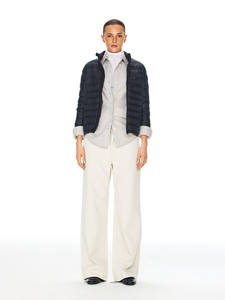 Blouson Bomber <span class=keywords><strong>Femme</strong></span> Écologique en Duvet d'Oie Blanc 95% avec Côtes, Coupe Classique Slim, Chaud et Tendance pour le Quotidien - Product Image 4