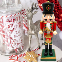 Décoration de Noël pour la maison, ornement de bureau, cadeau de Noël, casse-noisette de 25,5 cm
