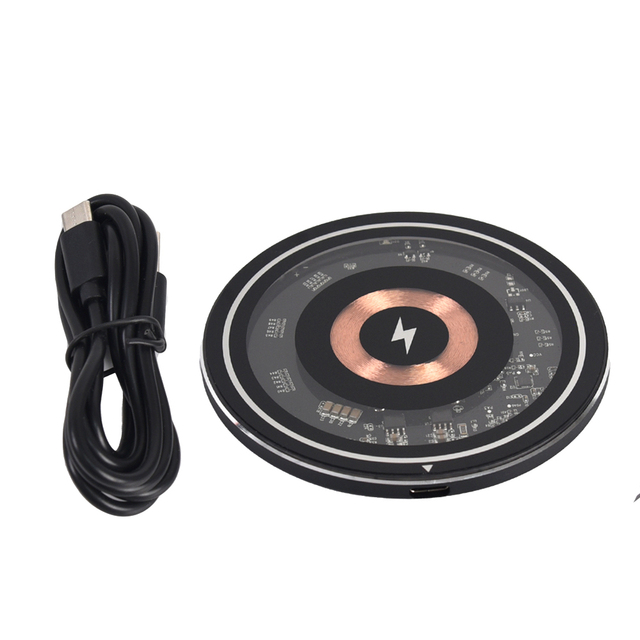 Trend 2025 New Arrivals 10w 15w Wireless Transparent Charger Mobile Phone Universal Smart 3 in 1 Foldable Wireless Charger