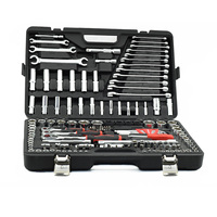 158 pièces vente chaude pas cher personnalisé combinaison Kit mécanique robuste clé à douille outils boîte ensemble