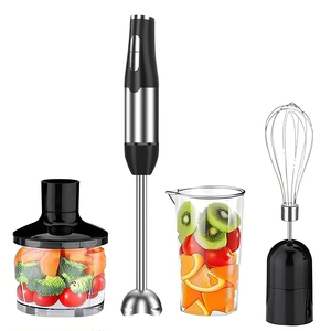 Batidora de mano eléctrica profesional metálica portátil para cocina, mini batidora de inmersión manual, set de batidora de mano. - Product Image 1