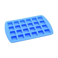 Moule à glaçons Benhaida facile à démouler pour chocolats et bonbons, sans BPA, 24 cavités, en silicone, moule carré pour chocolat