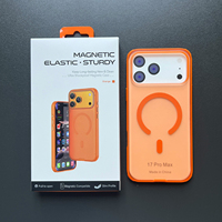 Coque antichoc magnétique N52 ultra-fine et durable avec boutons métalliques élastiques pour une prise en main confortable, compatible iPhone 18 17 Pro Max 16 Pro