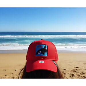 หมวกแก๊ปปักลายวาฬเพชฌฆาต ผ้าตาข่าย ปรับขนาดได้ ใส่ได้ทั้งชายและหญิง สไตล์ลำลอง สำหรับฤดูใบไม้ผลิและฤดูร้อน - Product Image 2