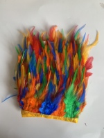 Tissu à coudre fait à la main ruban ruban plume frange garniture pour artisanat vêtements robe Costume chapeau accessoire fête maison mariage décor