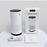 Purificador de Aire para Auto de Alta Calidad, Bajo Nivel de Ruido, con Temporizador Ajustable, Blanco, Mini, Recargable por USB, Portátil, para Mascotas