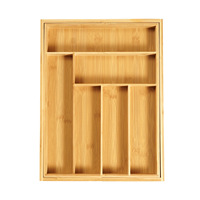 Boîte de rangement en bambou Boîte de rangement de cuisine rétractable japonaise Boîte de rangement en bois