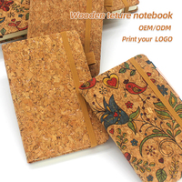 Cahier de journaux A5/A6/A7 imprimé avec texture en bois élégant avec couverture en papier PVC PP matériel idées cadeaux de bureau