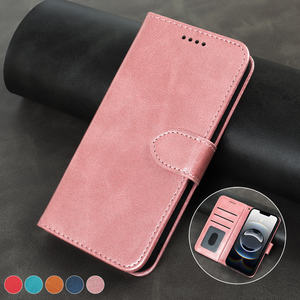 Étuis en Cuir pour Samsung <span class=keywords><strong>Galaxy</strong></span> S24 Ultra S23 FE S22 S21 S20 S10 S9, Housse de Téléphone à Rabat Magnétique d'Affaires avec <span class=keywords><strong>Protection</strong></span> - Product Image 1