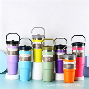 Taza Aislada al Vacío de 30 oz (890 ml), Vaso de Viaje de Acero Inoxidable, Taza Portátil para Auto, Oficina y Uso en Exteriores - Product Image 4