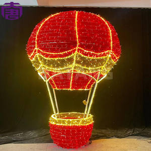 Luces Decorativas de Globo Aerostático de 3.5m/4m/4.5m para Interiores/Exteriores, Iluminación Festiva Nocturna para Navidad, Calles y Parques - Product Image 3