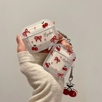Nouveau mignon arc cerise TPU étui de protection pour écouteurs pour Airpods 1 2 3 4 génération housse d'écouteur antichoc pour Airpods Pro 2