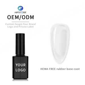 Base coat transparente en caoutchouc sans HEMA 2024, fabrication de marque privée, 15 ml, 1 kg, gel UV pour ongles, vernis à ongles, marque privée - Product Image 1