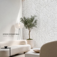 Panneau mural en pierre artificielle PU écologique, imperméable et ignifuge pour la décoration intérieure et les projets de bâtiments commerciaux (vente en gros)