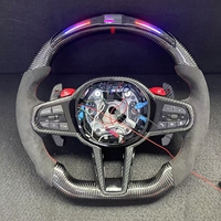 Volant sport en fibre de carbone personnalisé avec fonction de chauffage pour BMW style LCI M3 G80 M4 G82 M5 F90 M8 X3m X4m X5m X6m G30 G20 G05