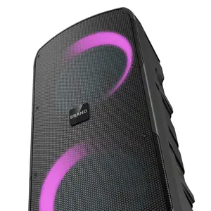 Boîte à son pour karaoké à domicile double 25w Portable sans fil Audio scène/<span class=keywords><strong>DJ</strong></span> haut-parleur extérieur - Product Image 2