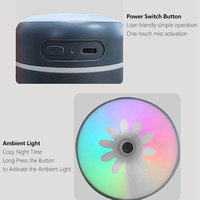 Petit diffuseur d'aromathérapie, mini humidificateur ultrasonique silencieux et coloré en forme de tasse, pour bureau, maison, hôtel, avec lumière d'ambiance USB pour voiture