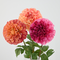 Rangkaian Bunga Sutra Geranium Dahlia Buatan Tangan Berkualitas Tinggi Gaya Eropa Dekorasi Perayaan Thanksgiving