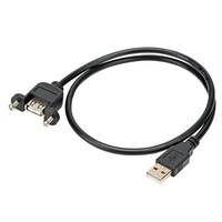 USB 2.0 mâle à femelle avec câble d'extension d'oreille peut fixer USB-A câble 2.0 à USB-A
