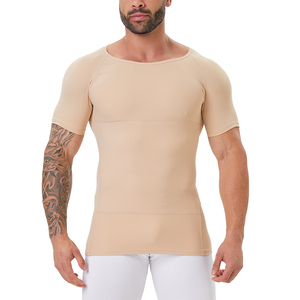 Camiseta de Compresión SYPDX01 para Hombre, Moldea la Figura, Controla el Abdomen, Disimula la Ginecomastia, Faja Reductora, Camiseta Interior Adelgazante, Corsé para Hombre - Product Image 3