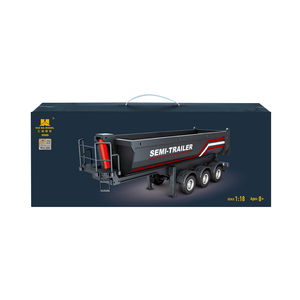 Hui Na1509 1:18 <span class=keywords><strong>Camion</strong></span> benne <span class=keywords><strong>semi</strong></span>-<span class=keywords><strong>remorque</strong></span> RC en alliage grande taille 2.4G, modèle de véhicule d'ingénierie télécommandé, <span class=keywords><strong>jouet</strong></span> compatible avec 1501 - Product Image 5