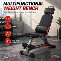 Banc de musculation réglable en stock, prêt à être expédié, faible MOQ, équipement de gym à domicile, prix usine, OEM ODM