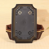 Pot de bonsaï en plastique rectangulaire traditionnel de 57cm 22.44 pouces pour la formation de bonsaï d'arbre