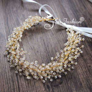 New Silver red Crystal Bride <span class=keywords><strong>Tiara</strong></span> crown diademi da sposa Head Jewelry Diadem fasce diademi <span class=keywords><strong>e</strong></span> corone matrimonio per le donne - Product Image 4