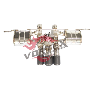 ท่อไอเสียแคทแบ็คแบบวาล์ว วอร์เท็กซ์ คุณภาพสูง ผลิตจากสแตนเลสหนา 1.5 มม. ขัดเงาแบบกระจก สำหรับรถปอร์เช่ คาเยนน์ ปลายท่อแบบสามทาง - Product Image 2