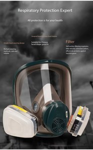 M6800 Tái Sử Dụng Hộp Mực Ánh Sáng Và Không tốn kém Đầy Đủ Mặt Silicone Mặt Nạ Khí Nạ Với Bộ Lọc Cho Xe Sử Dụng - Product Image 5