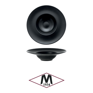Monaco Black Pasta Bowl 25 cm Inside 12 cm Stoneware M1934 - Product Image 4