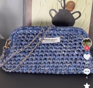 Nuevo Bolso de Mano Vintage para Mujer, Tejido a Mano, Estilo Hilo, Mochila de un Solo Hombro para Viajar en Todas las Estaciones - Product Image 1