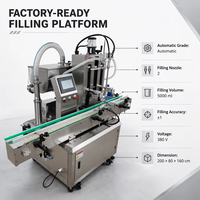 Machine de remplissage automatique à double tête pour la production de lotion corporelle, crème, sérum et émulsion