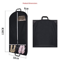 Sac de costume en tissu Oxford personnalisé en usine, sac de rangement portable pour vêtements, sac de voyage pliable, housse anti-poussière et anti-humidité