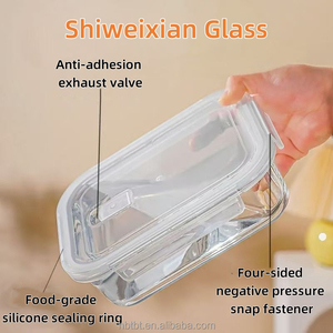 Recipientes de Vidrio de Borosilicato de Alta Calidad ShiWeiXian para Almacenamiento de Alimentos, Herméticos, Libres de BPA, para Preparación de Comidas - Product Image 2