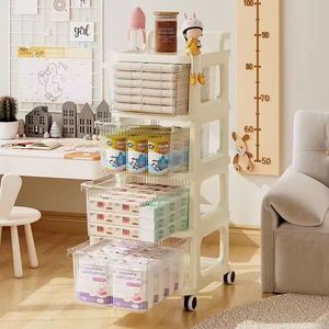 Ruimtebesparende Rollende Opbergkar Met Lade Voor Snacks Boeken En Tassen Crèmekleurige <span class=keywords><strong>Organizer</strong></span> Voor Woonkamer Slaapkamer