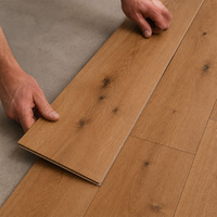 Plancher en bois d'acacia multicouche de 14 mm, largeur de lame de 190 mm, longueur de 1900 mm, brossé, installation par clipsage
