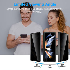 Samsung Galaxy Z Fold 7 6 5 4 3 2 için Gizlilik Temperli Cam, Çizilmez Ön Anti Casus Ekran Koruyucu - Product Image 3