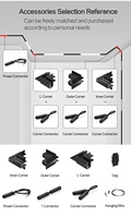 1m 2m 3m 48V Rail conception modulaire monté en surface LED Spot magnétique éclairage sur rail système d'éclairage led rail magnétique