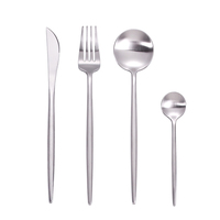 Couvert Set Trắng Và Bạc Cutlary Đũa Muỗng Nĩa Vàng Flatware