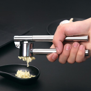 Prensa de Ajo Manual de Acero Inoxidable Syh1280 al por Mayor con Mango de Zinc, Utensilio de Cocina Metálico - Product Image 1