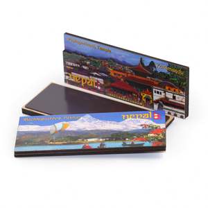 Aimants de réfrigérateur en bois vierges pour sublimation, avec logo personnalisé, fabriqués en Chine, en MDF, pour souvenirs - Product Image 5