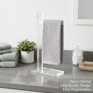 <span class=keywords><strong>Portasciugamani</strong></span> in Acrilico da Appoggio <span class=keywords><strong>per</strong></span> Bagno, Porta Asciugamani <span class=keywords><strong>per</strong></span> Area <span class=keywords><strong>Lavabo</strong></span> - Product Image 1