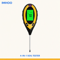Testeur d'humidité numérique pour plantes 4-en-1 avec détection du pH, de la température et de la salinité du sol